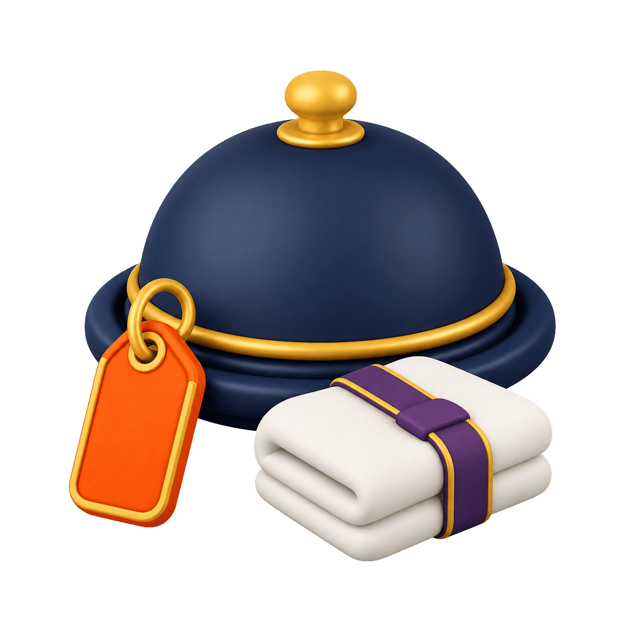 Service bell and welcoming doorway representing hospitality programs
