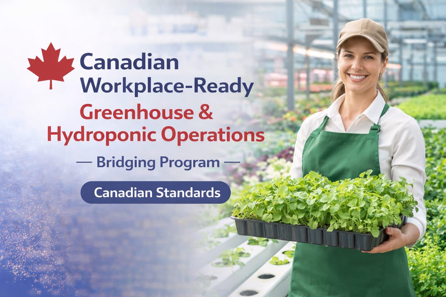 Canadian Workplace-Ready Greenhouse & Hydroponic Operations β course at Richmond Hill College